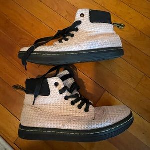 Dr Martens 3 Orchid Maelly Hi Top Fabric Boots Pink